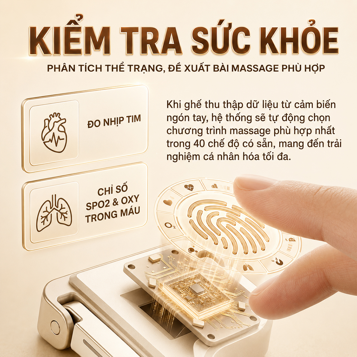 Ghế massage 5D DUAL CORE MASTER OKACHI JP-9986 (Nâu)